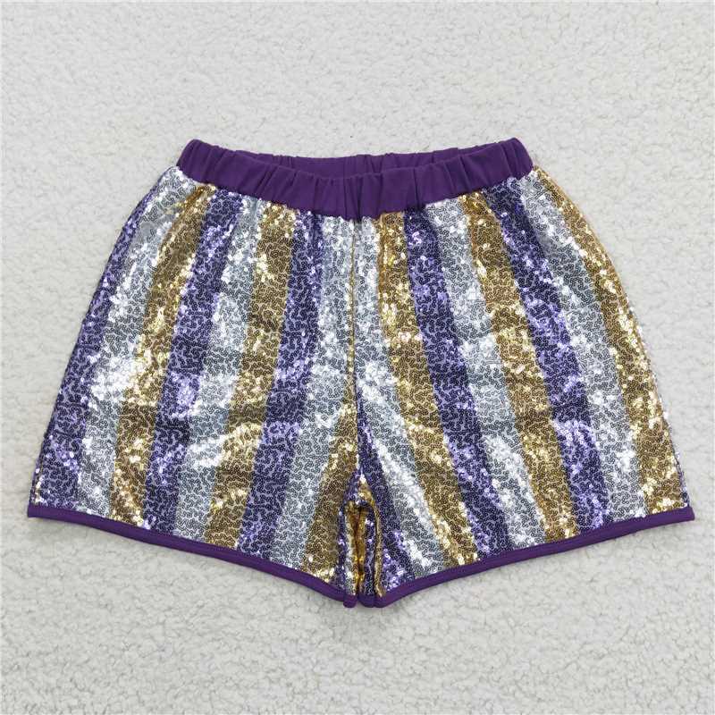 Women’s Sequins Mardi Gras Shorts