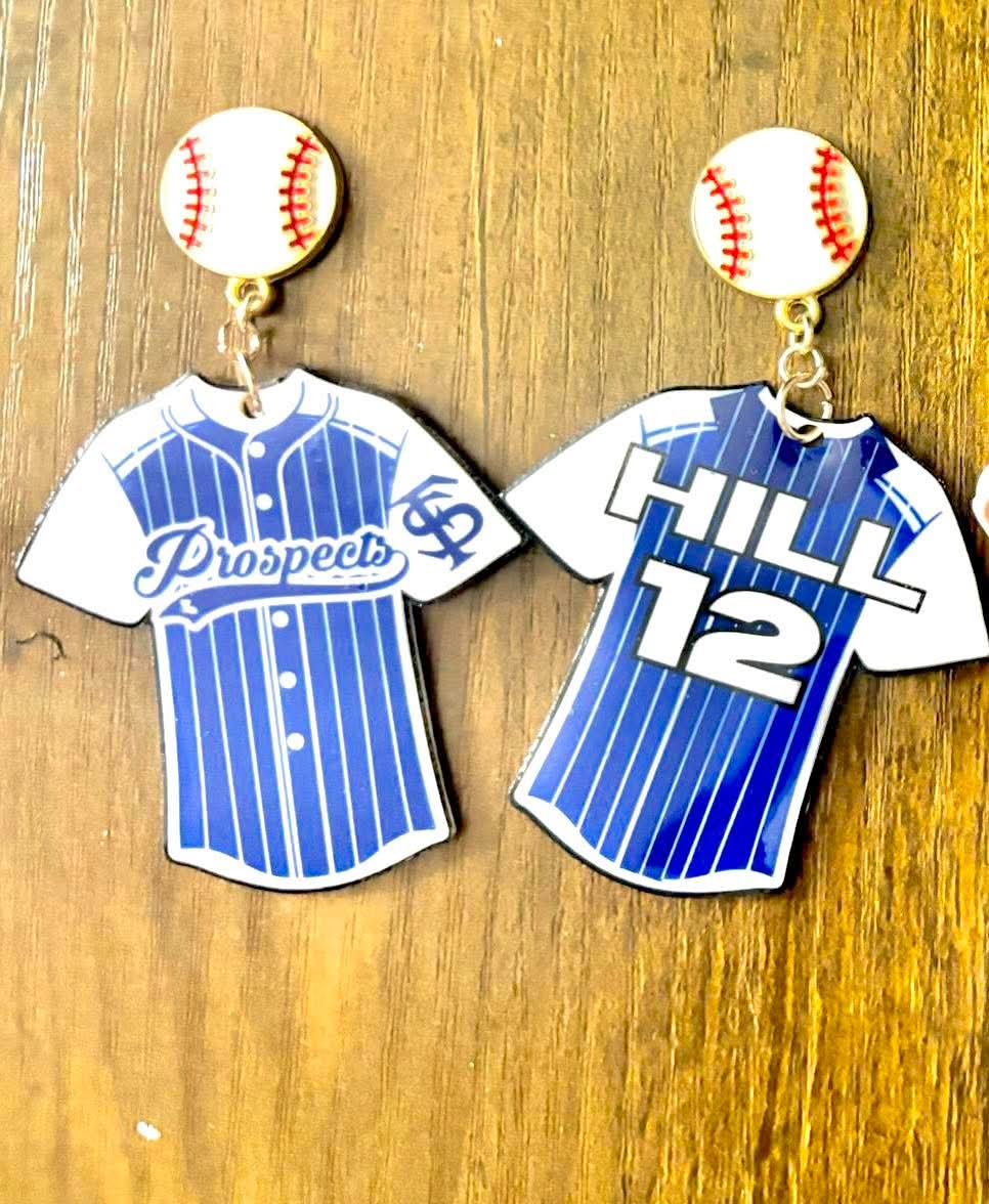 Player Photo Hanging Earrings