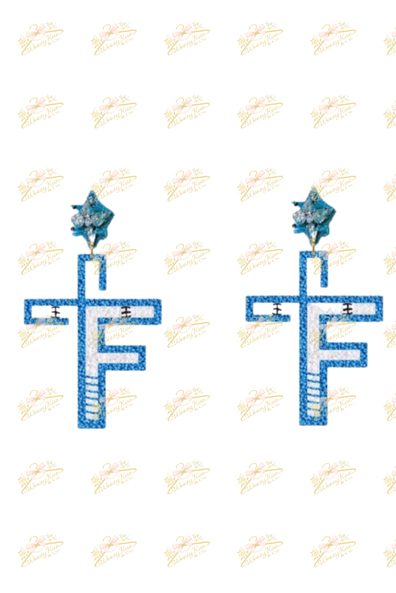 Foundation Cross Hand Beaded Earrings