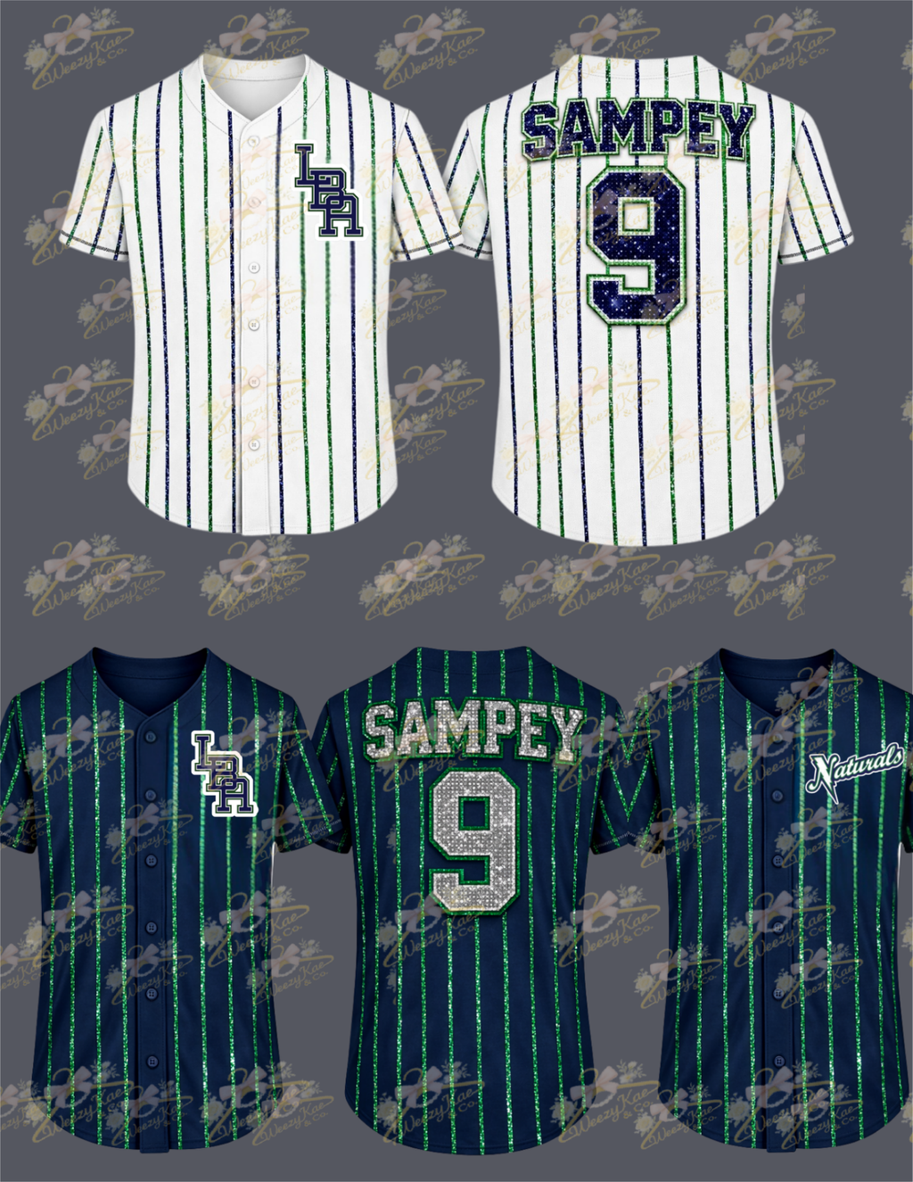 Sequins Pinstripe Jersey