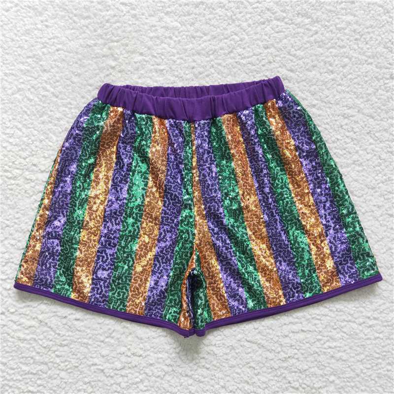 Women’s Sequins Mardi Gras Shorts