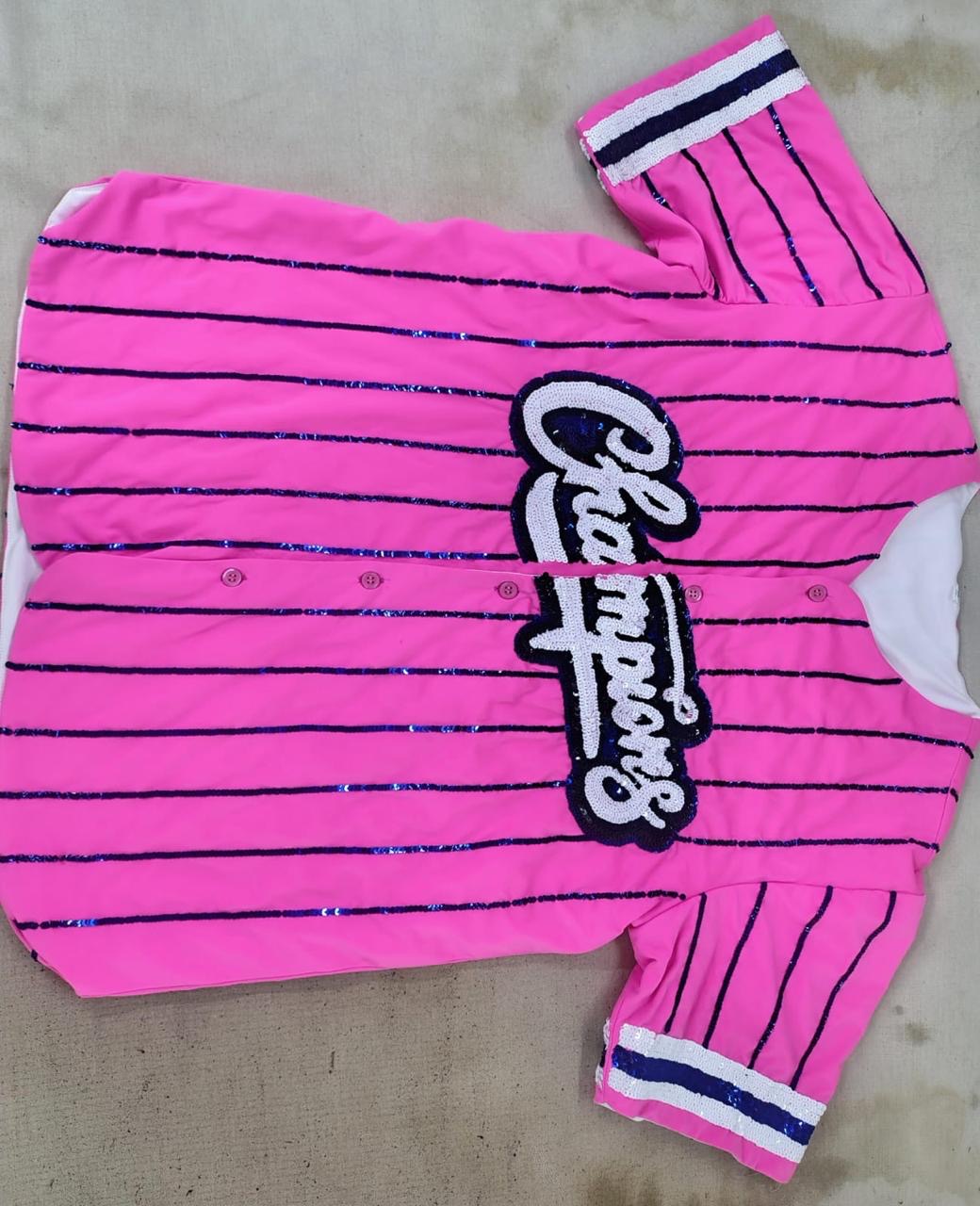 Sequins Pinstripe Jersey