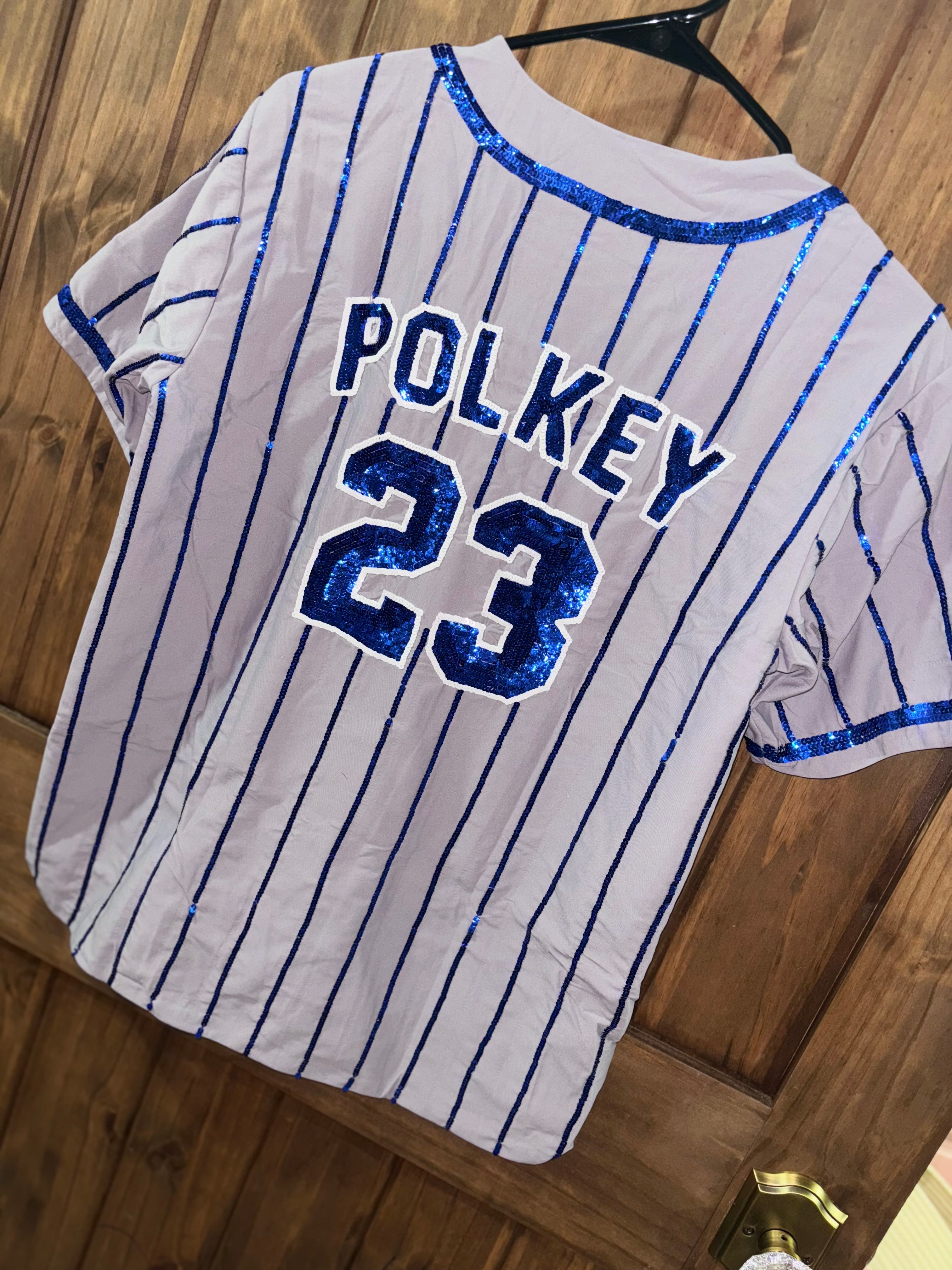 Sequins Pinstripe Jersey