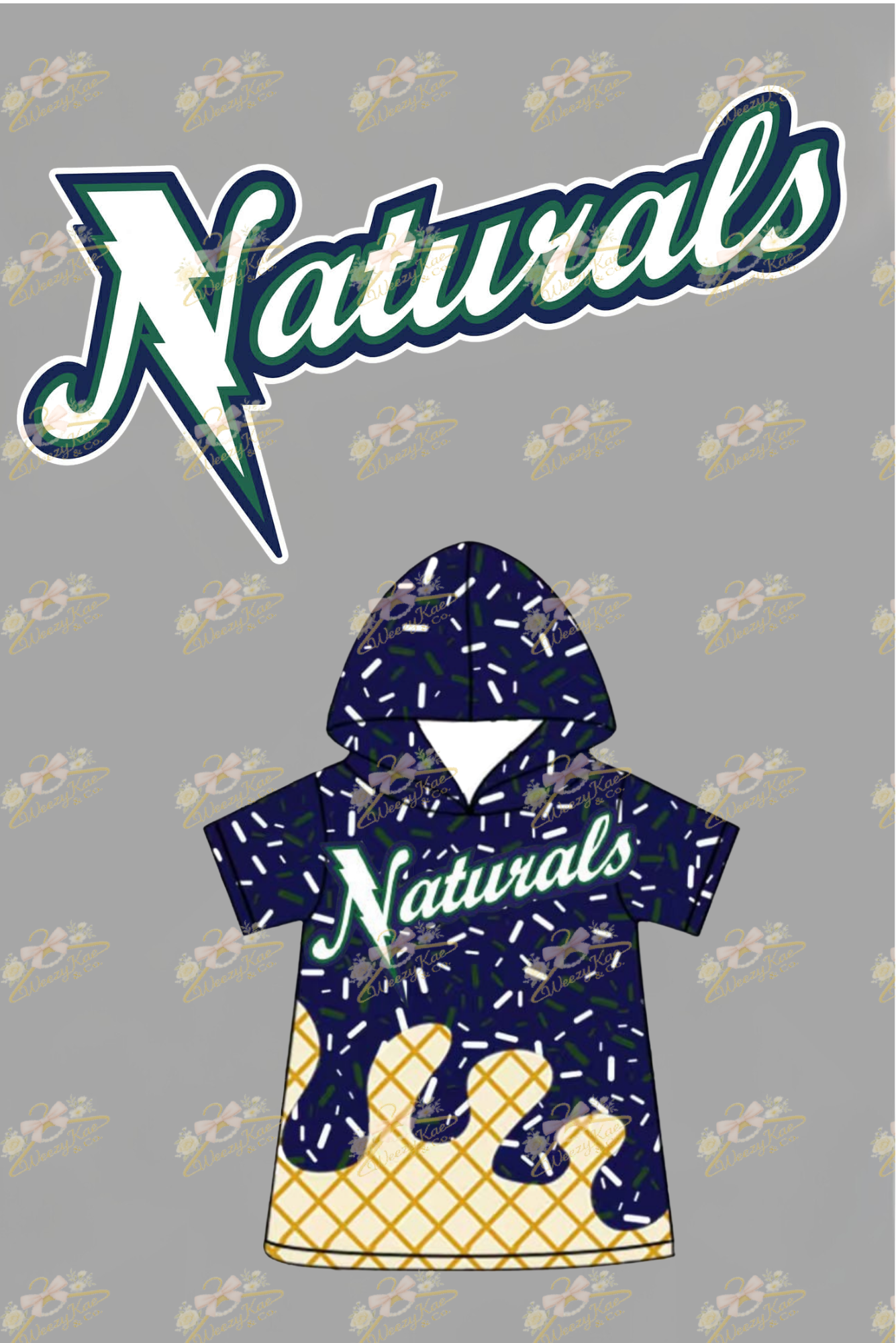 LBA Naturals Drip Adult Hooded Short-Sleeve Shirts