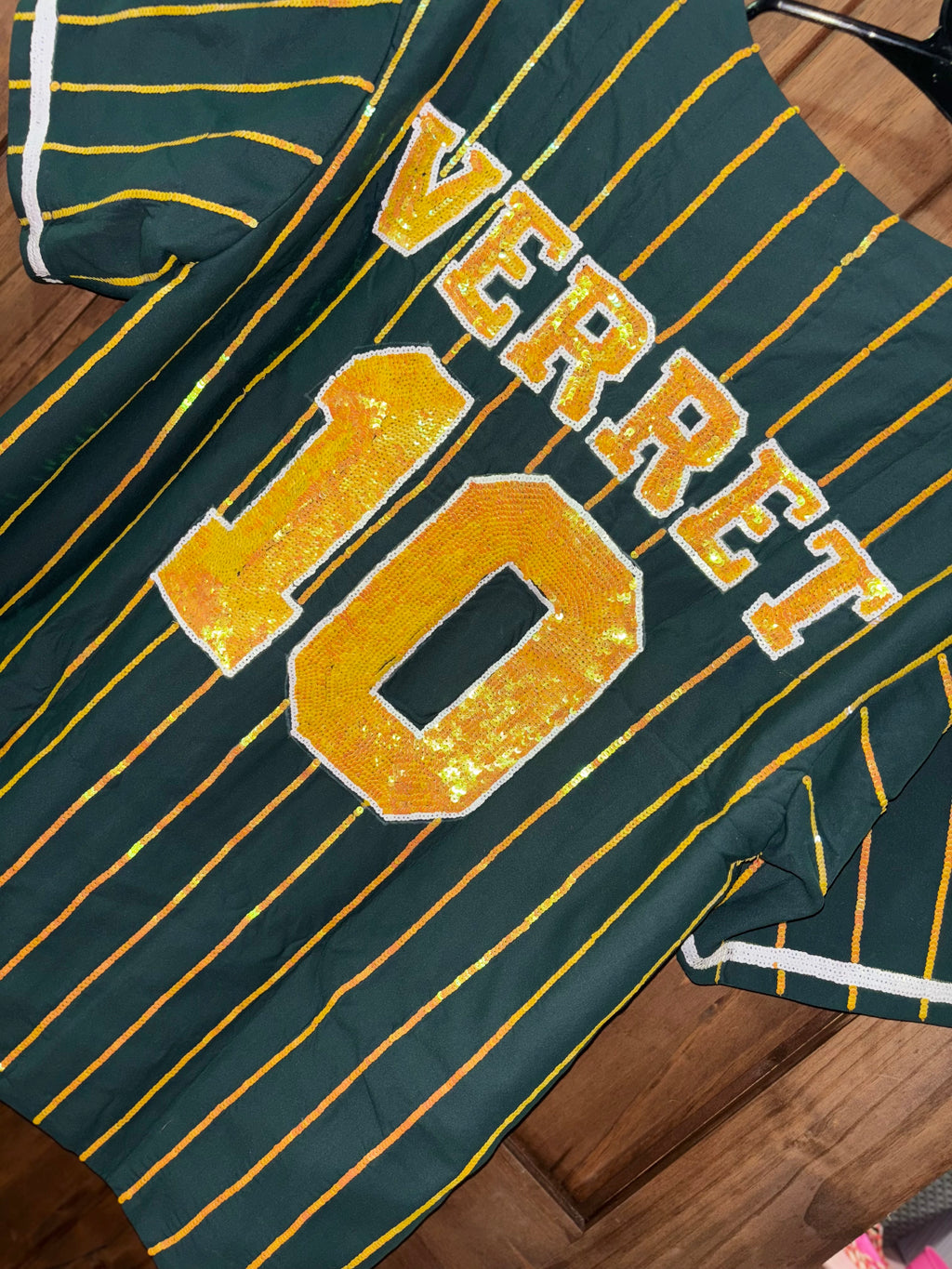 Sequins Pinstripe Jersey