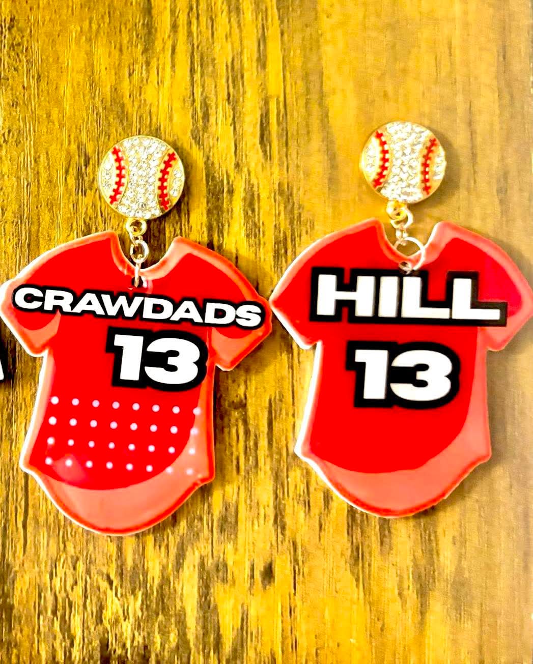 Player Photo Hanging Earrings