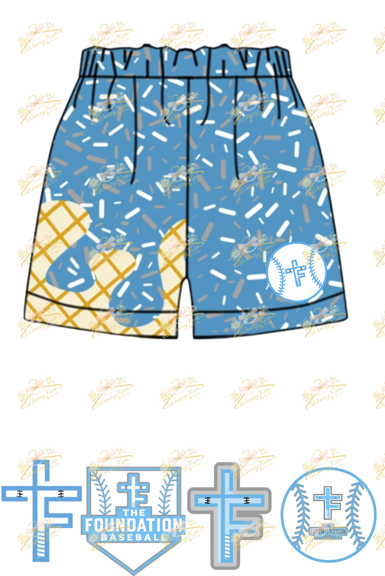 Foundation Drip Youth Shorts