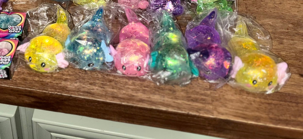 AXOLOTL Squishy Bright Glitter
