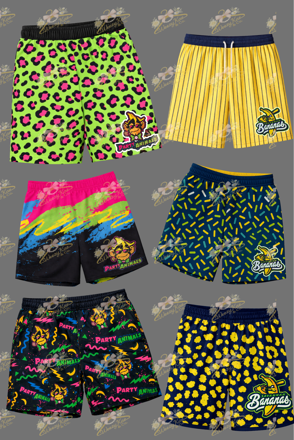 Banana Ball Youth/Adult Shorts Preorder