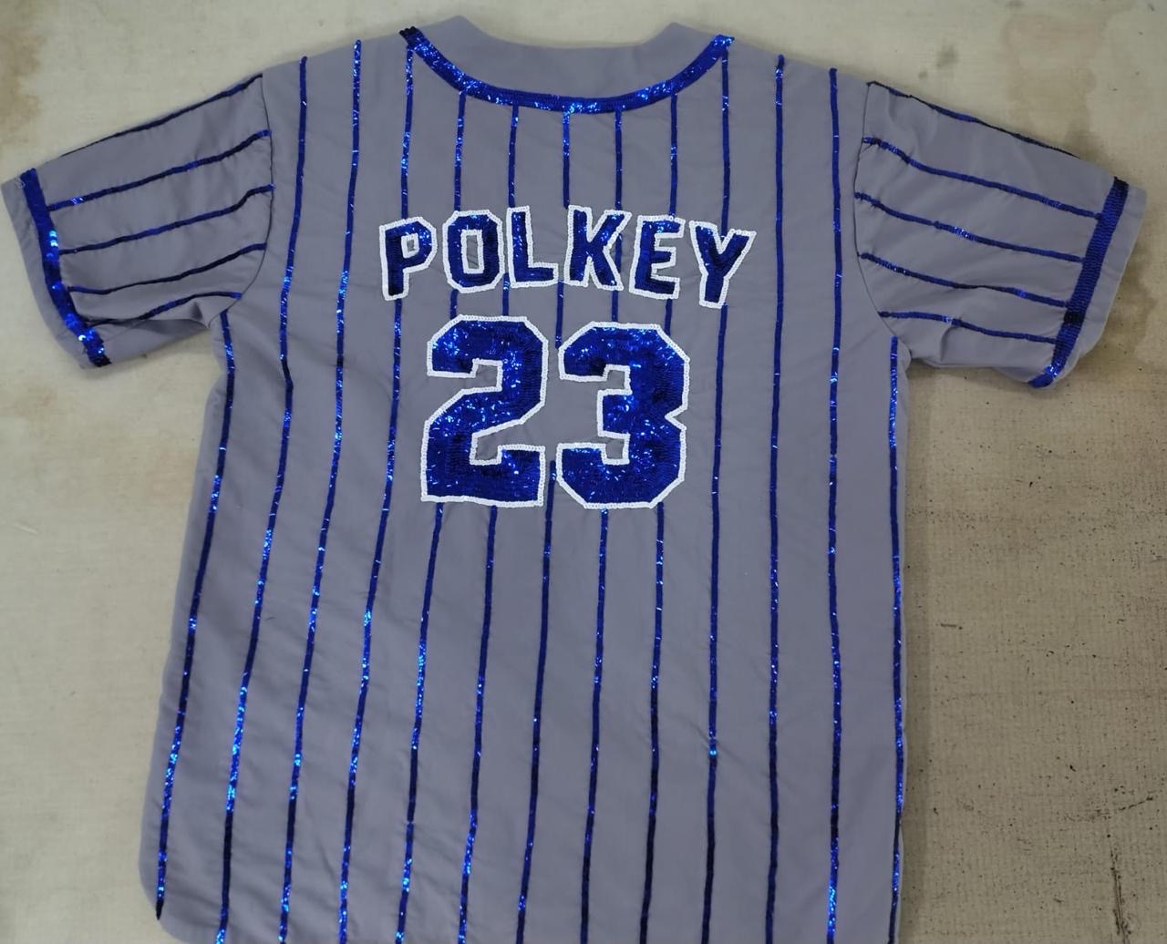 Sequins Pinstripe Jersey