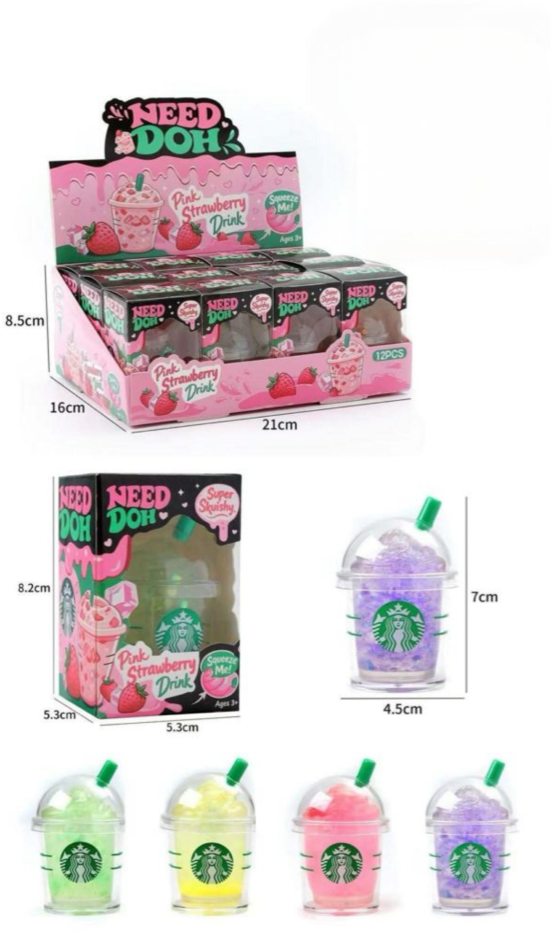 N•E•E• D•O•H• ⭐️bucks Drink Squishy Preorder.
