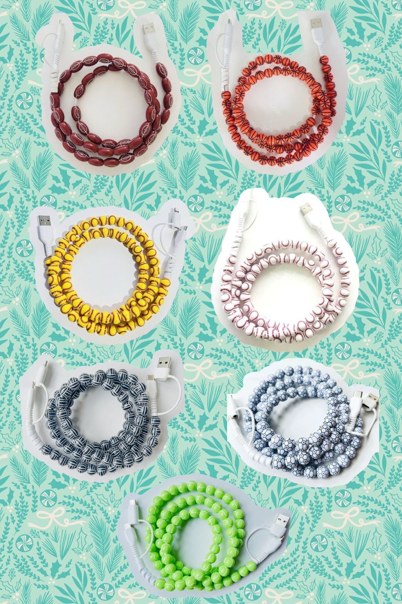 Sports Beaded Chargers
