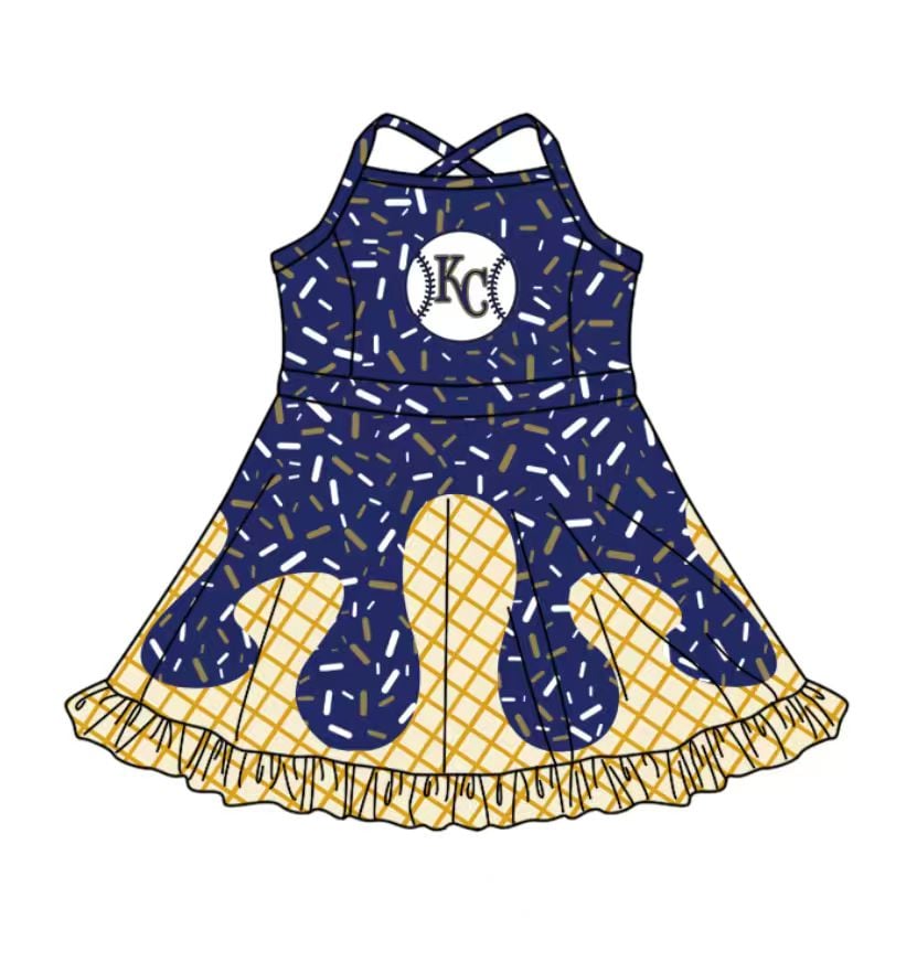 Kajun Canes Drip Yoga Dress