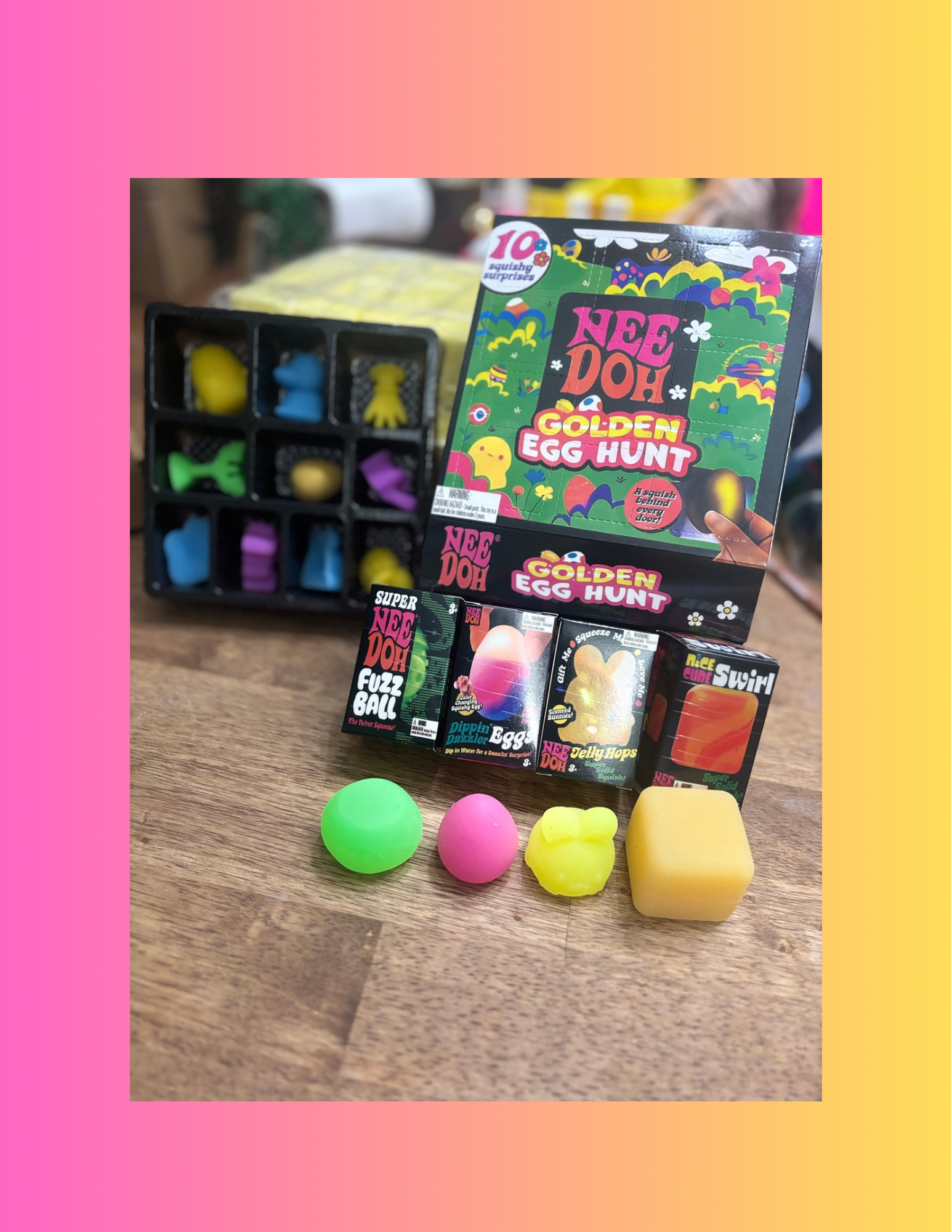 N•E•E• D•O•H• 10 pc Golden Egg Hunt WITH 1 EGG