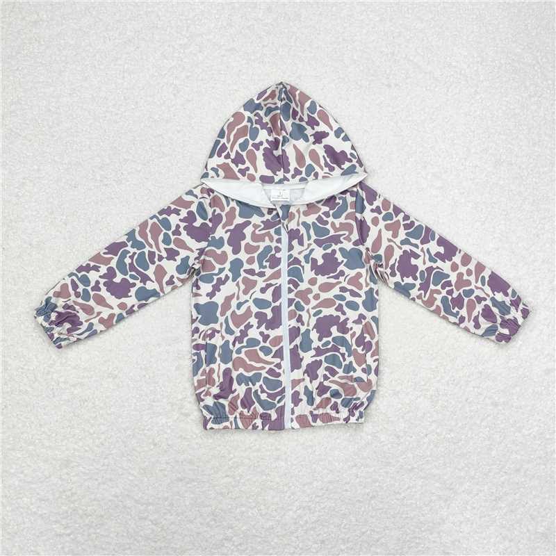 Camo Zip Up Hooded Jacket