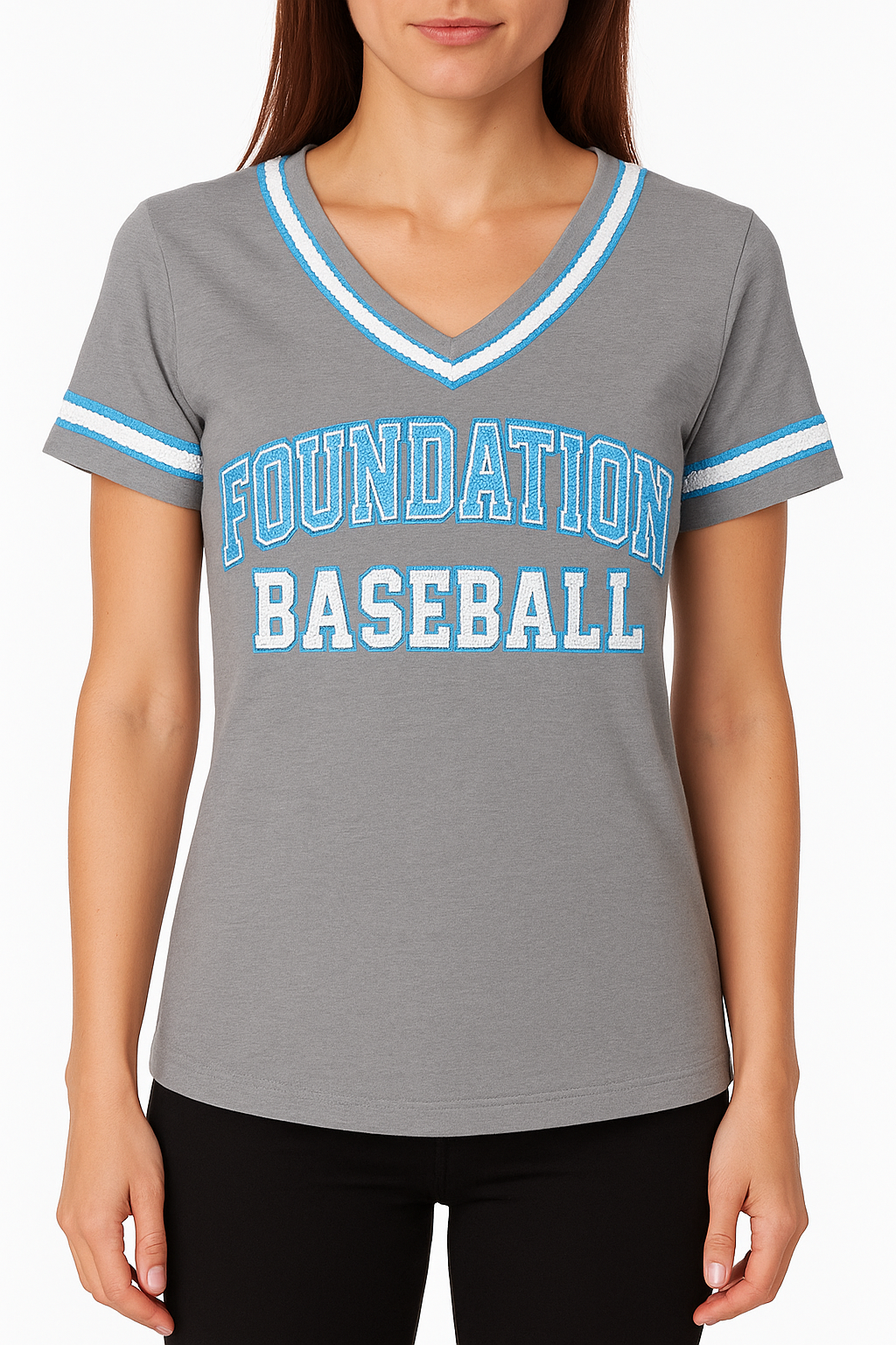 Foundation Sequins Baseball Logo Shirt