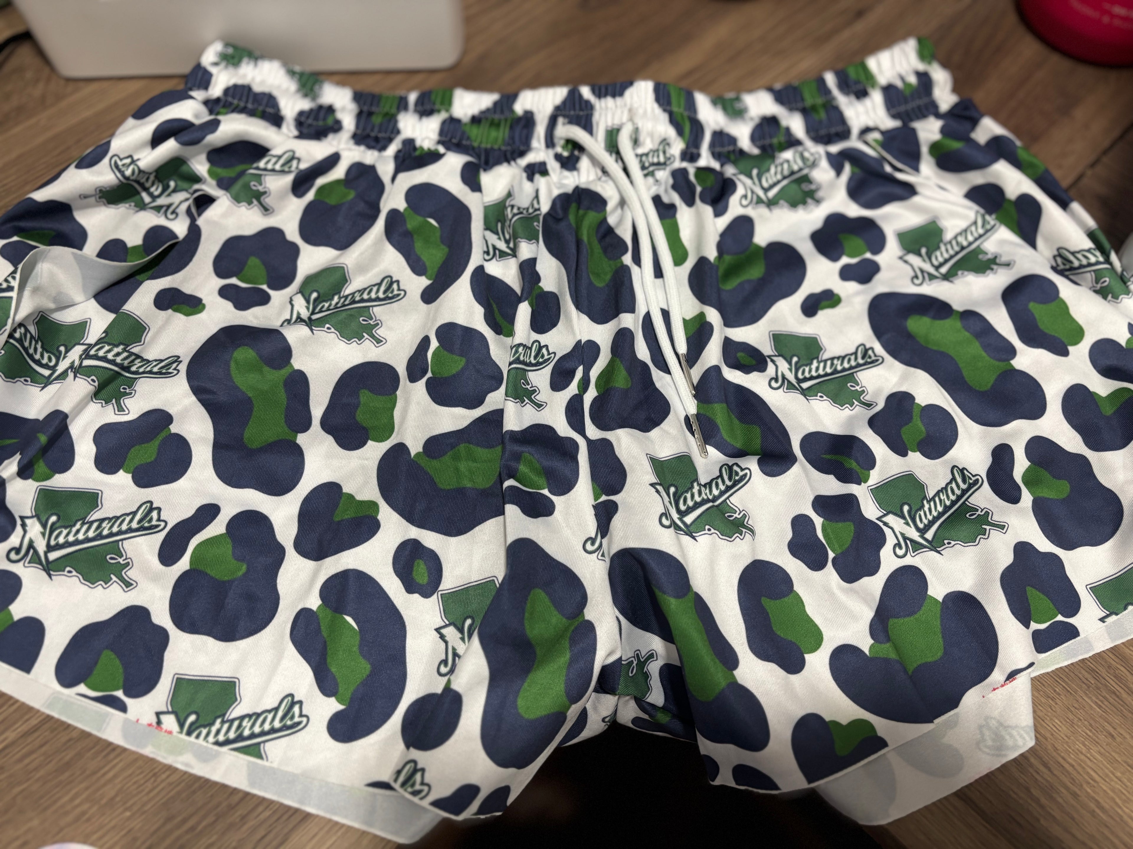 Adult Large LBA Naturals Leopard Print Flowy Shorts- In Stock!