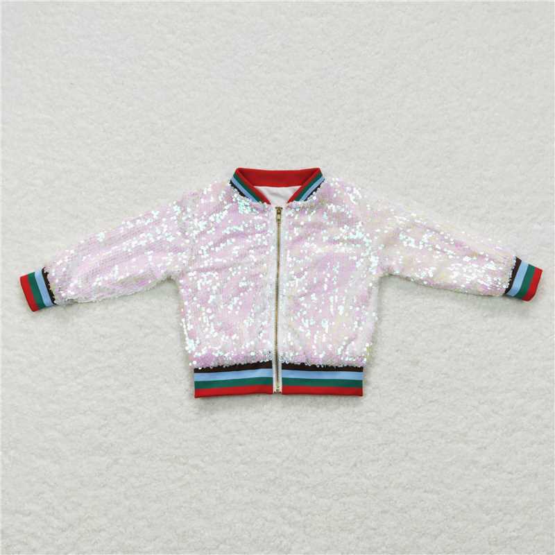 Sequins Zip Up Jackets