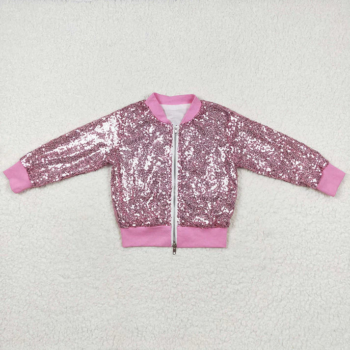 Sequins Zip Up Jackets