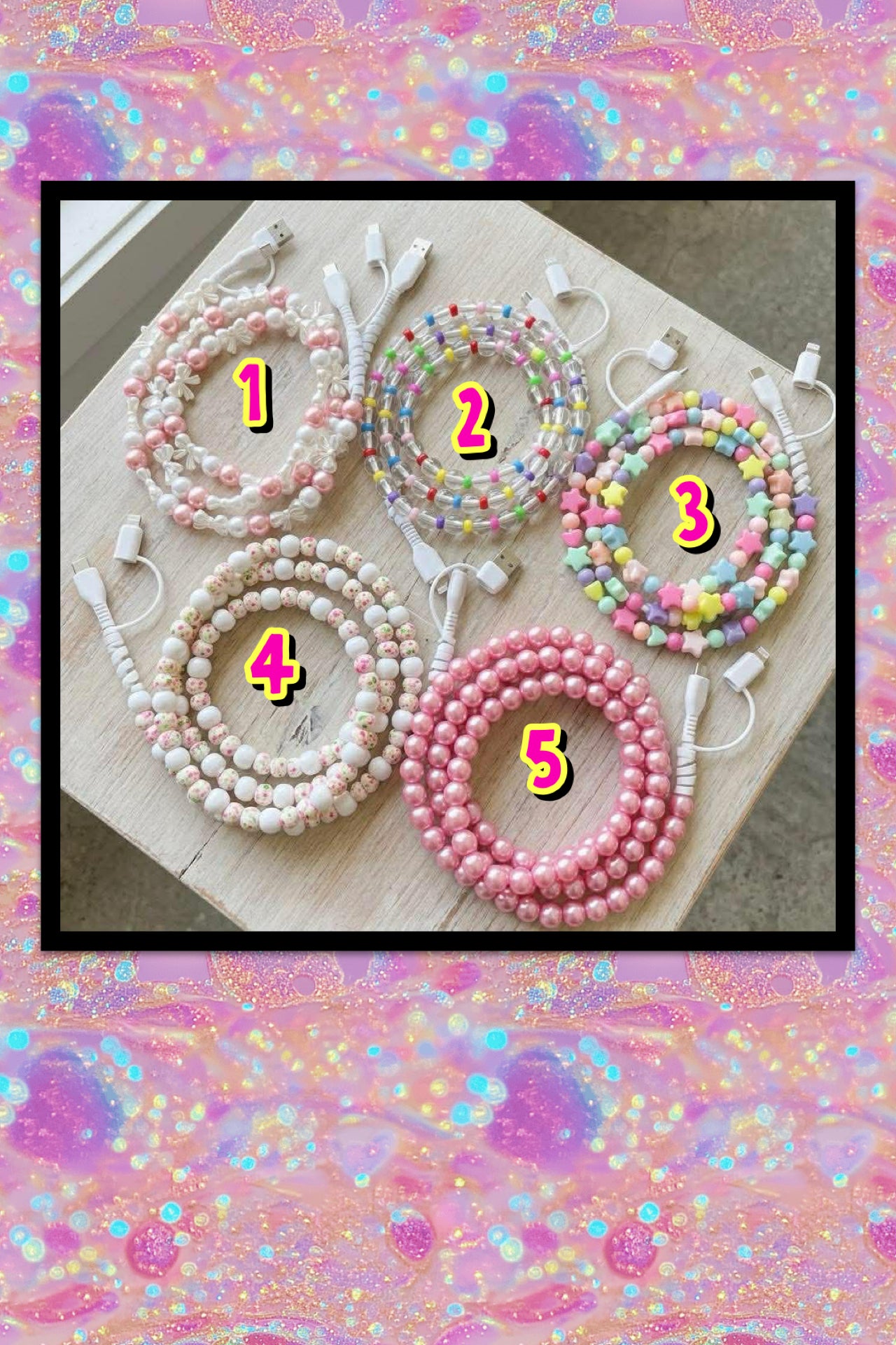Pearl Beaded Multi Charger