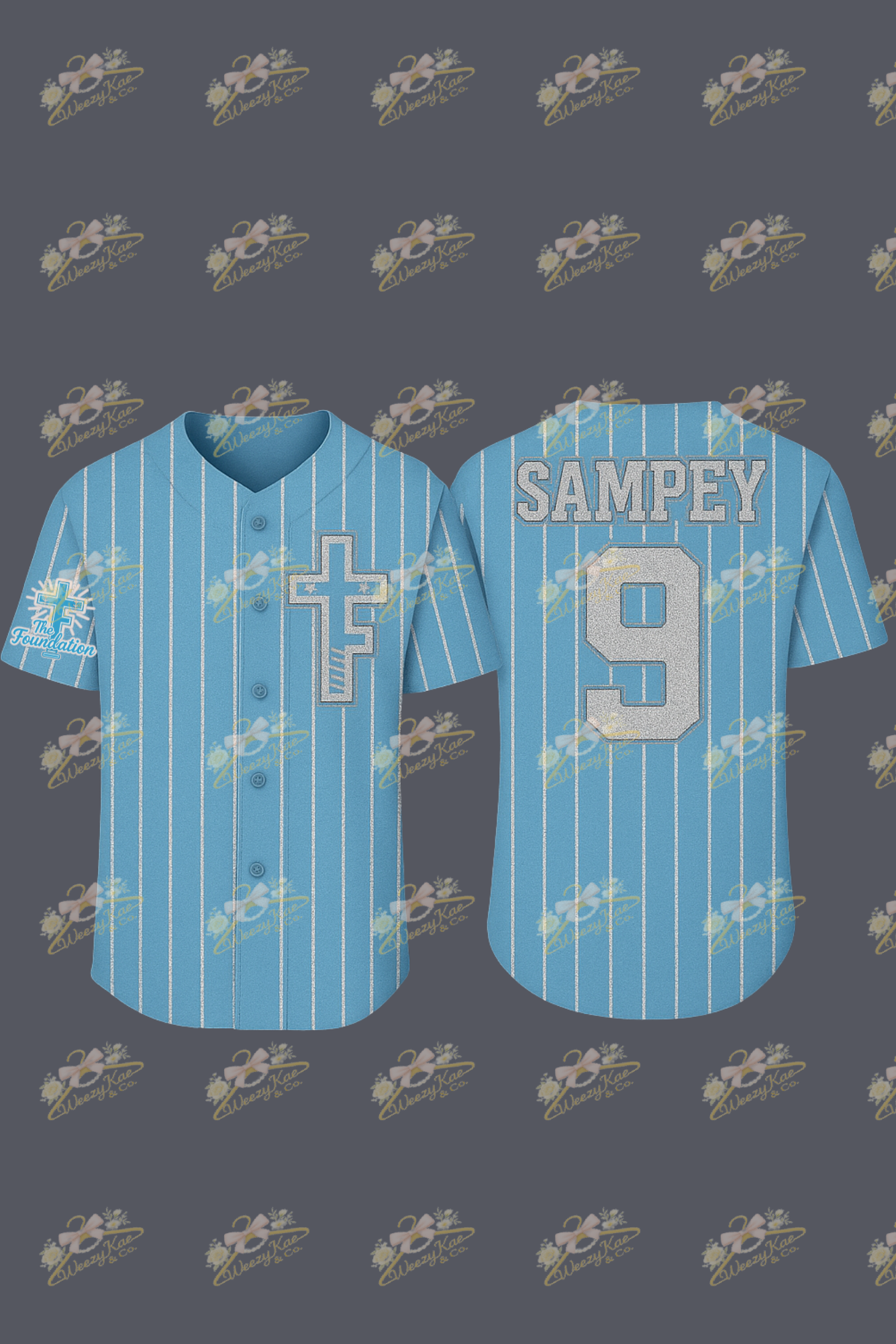 Foundation Sequins Baseball Jersey