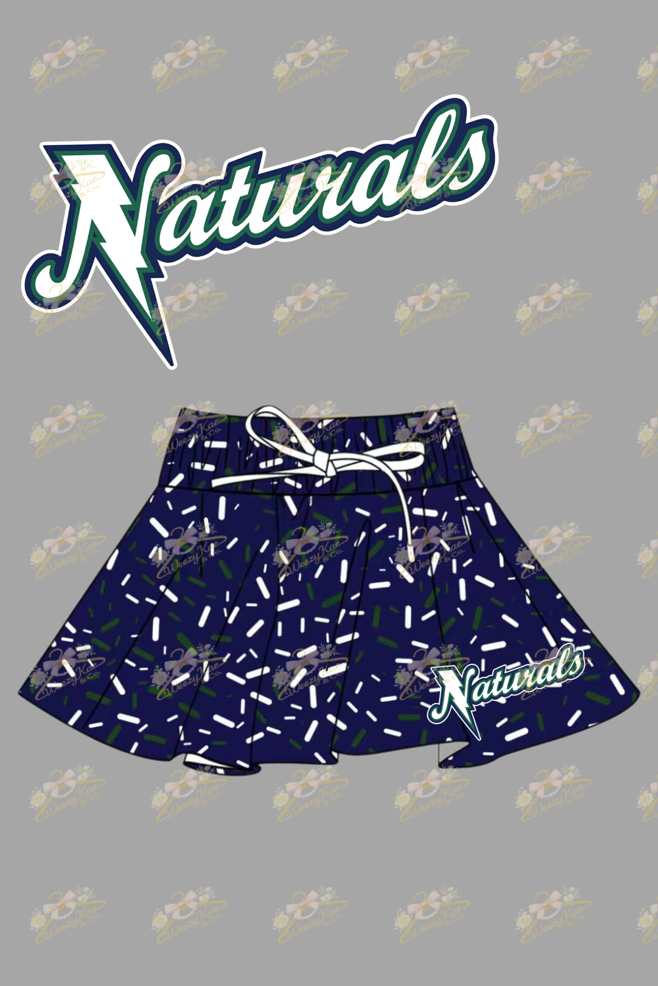 LBA Naturals Navy Drip Skort Youth