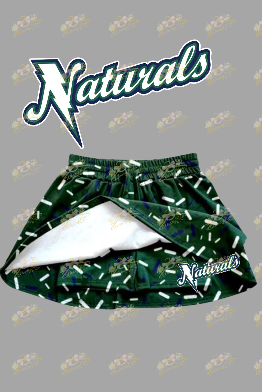 LBA Naturals Green Drip Skorts Youth