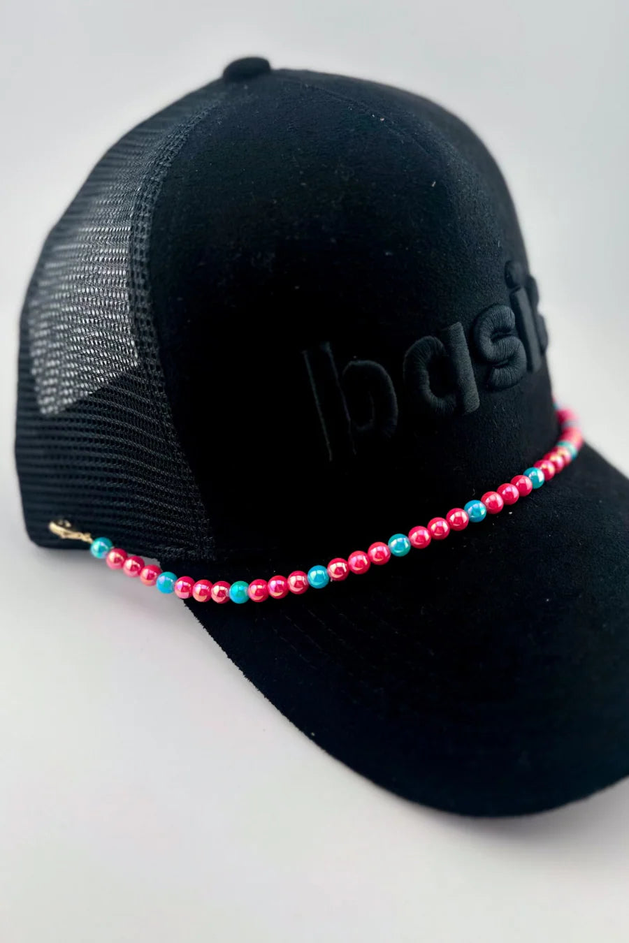 Pink & Blue Pearl Hat Charm