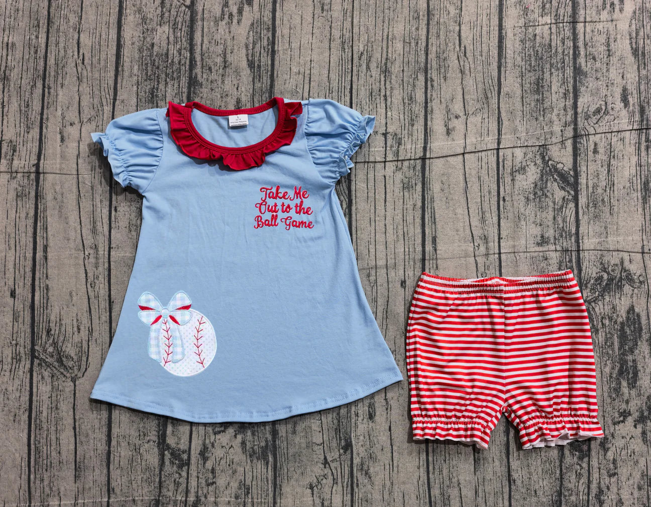 Baseball Embroidered Dress