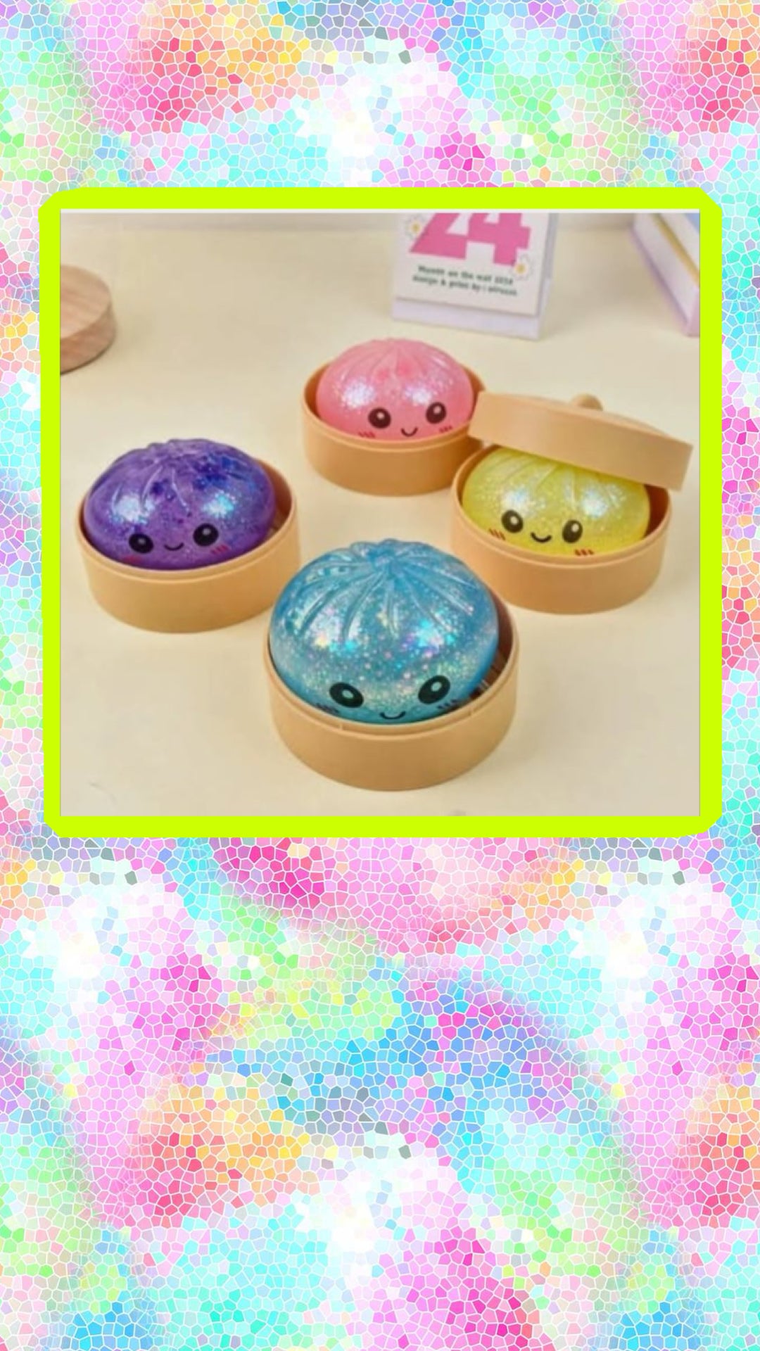 Mystery Glitter Dumpling Squishy