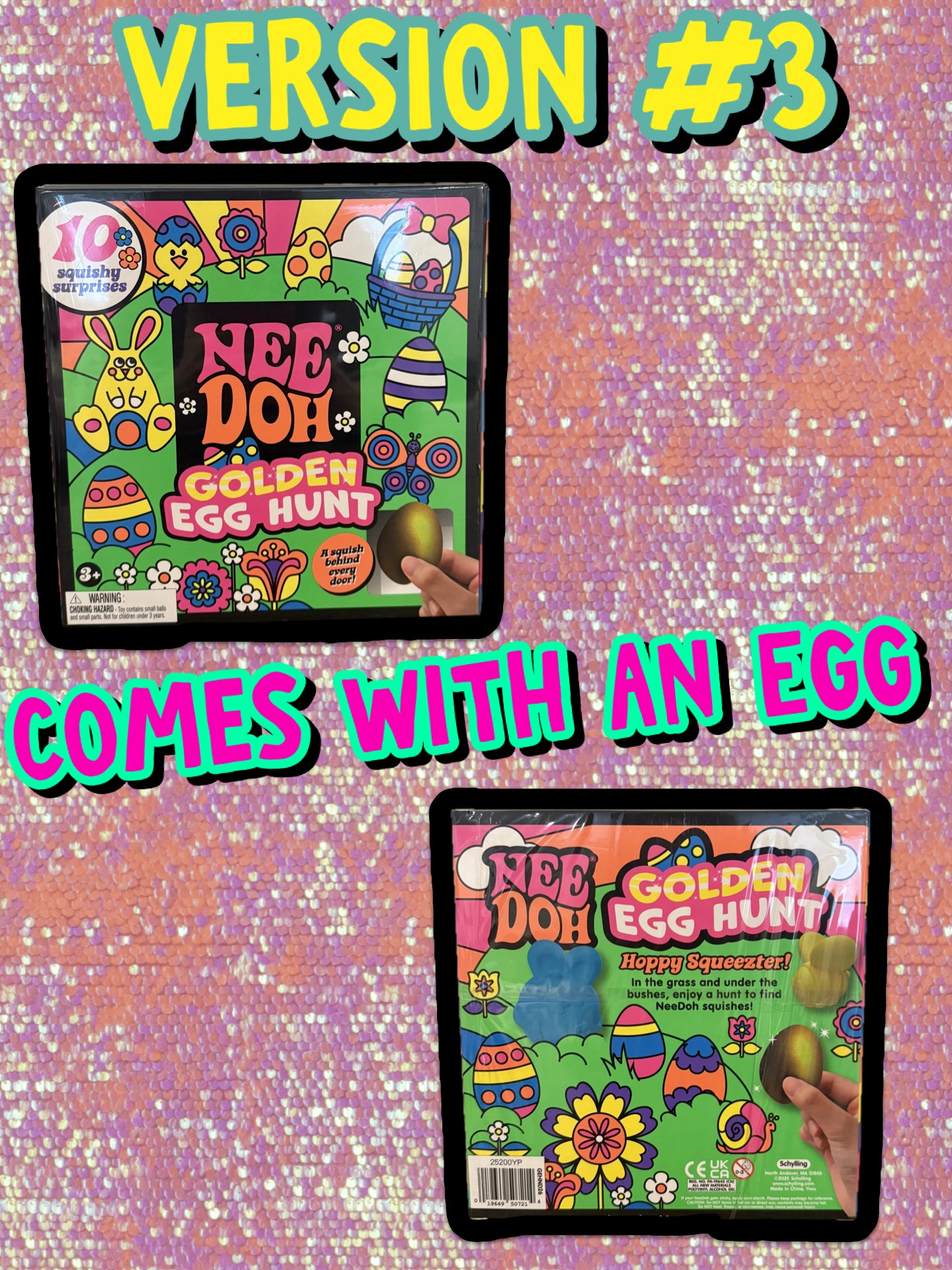 N•E•E• D•O•H• 10 pc Golden Egg Hunt WITH 1 EGG