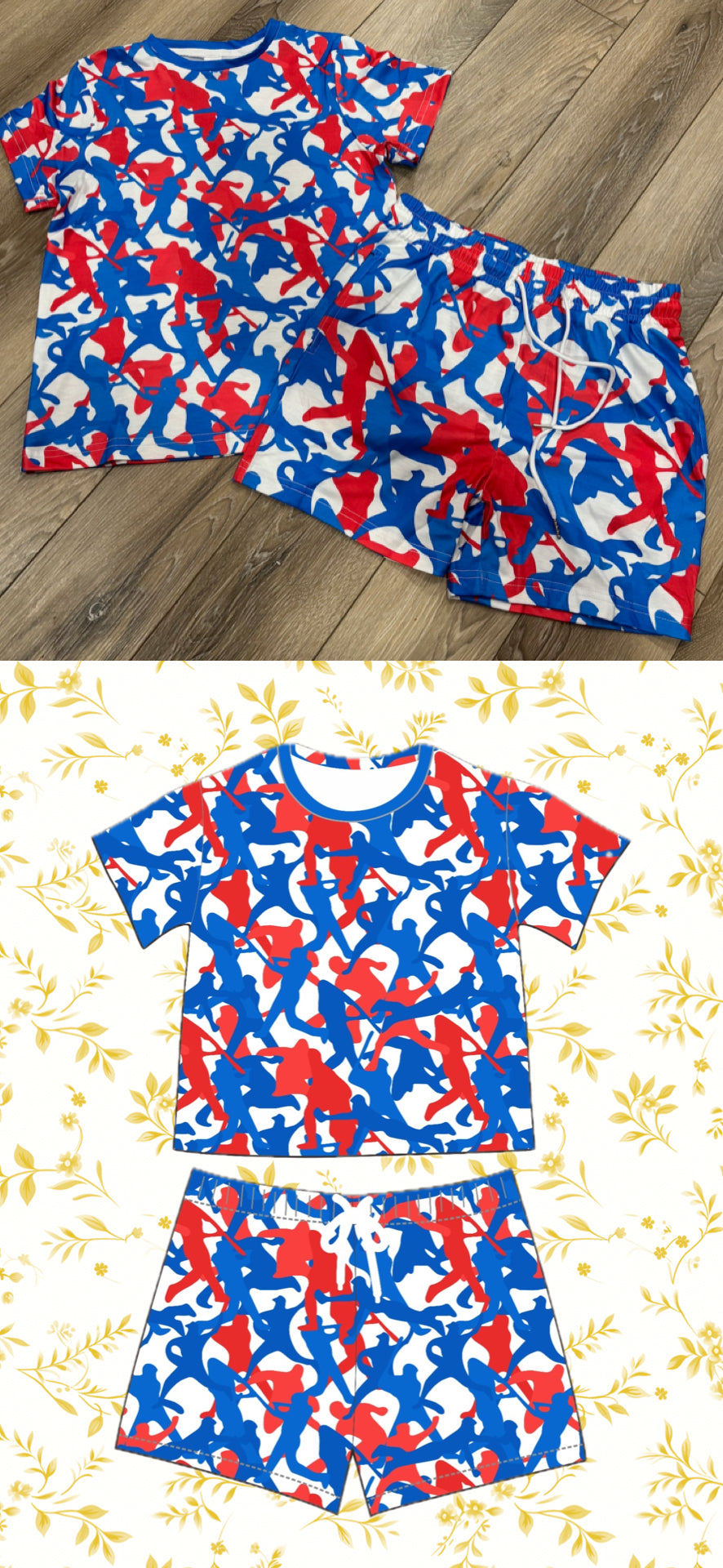 Red, White, & Blue Baseball Camo