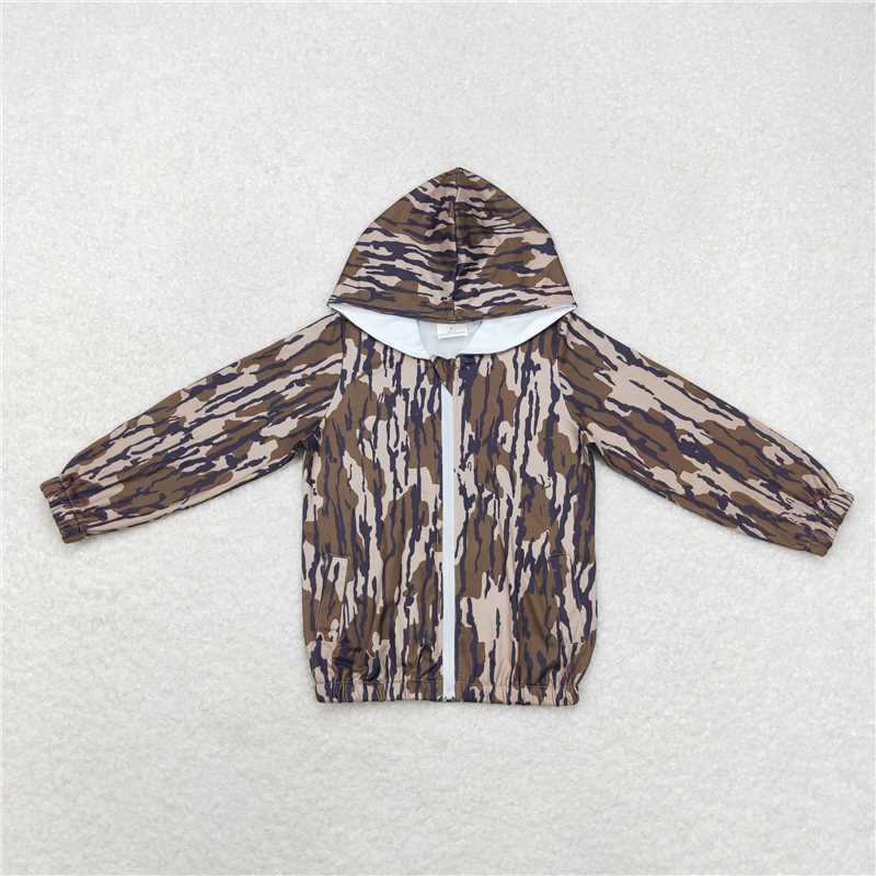 Camo Zip Up Hooded Jacket